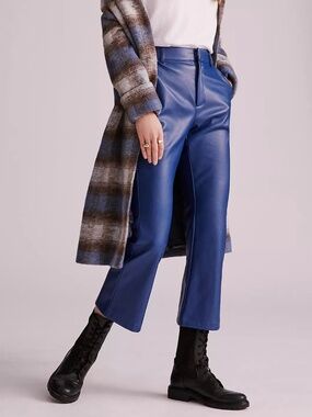 Anthropologie Avec Les Filles Flared Faux Leather Pants